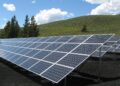 black and silver solar panels