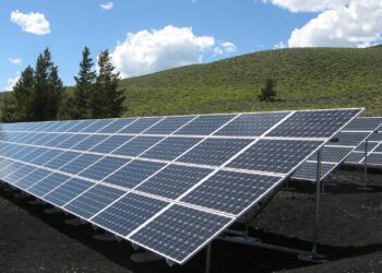 black and silver solar panels