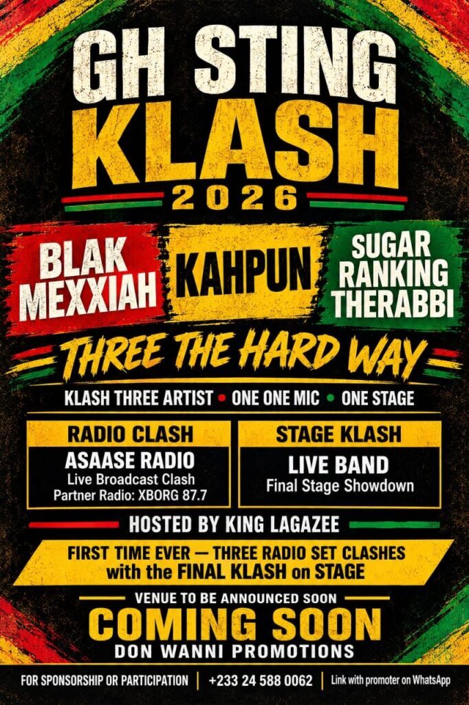 Blakk Rasta Backs Sugar Ranking Against Ghana’s Clash King Black Messiah as Kapun Challenges Both Veterans