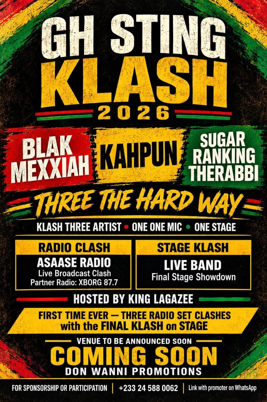 Blakk Rasta Backs Sugar Ranking Against Ghana’s Clash King Black Messiah as Kapun Challenges Both Veterans
