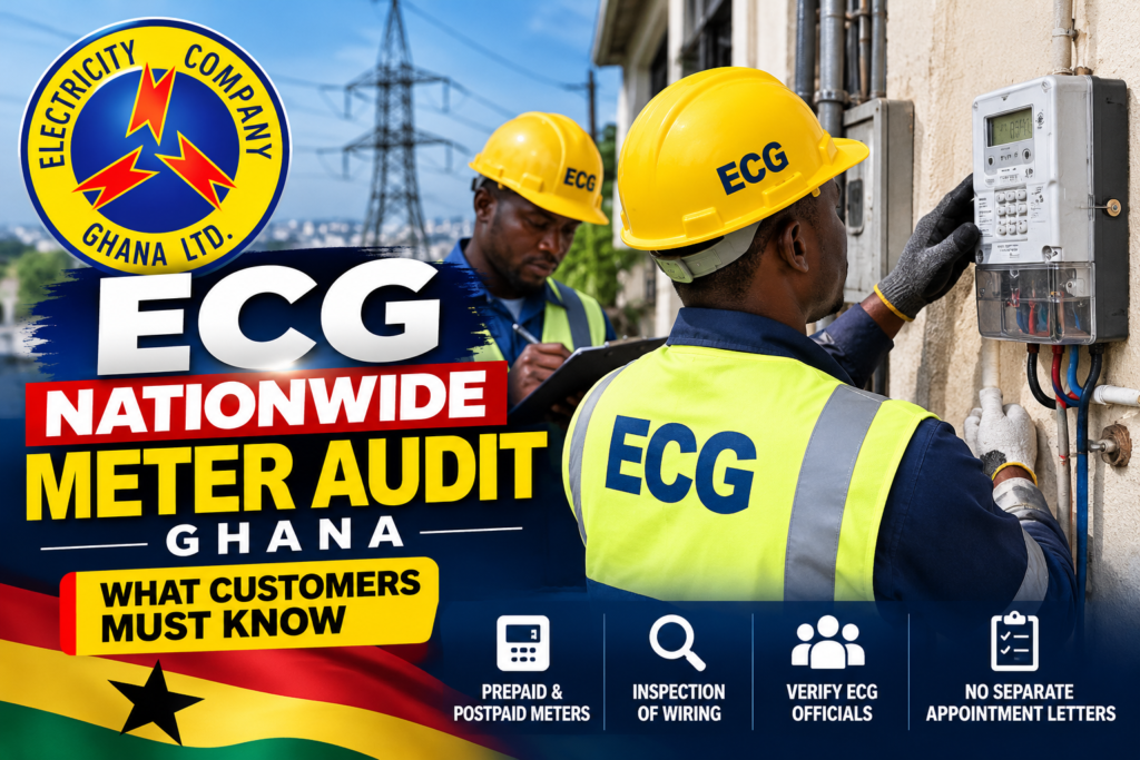 ECG Announces Nationwide Meter Audit, Warns Customers No Separate Notice Will Be Issued